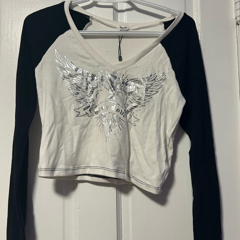 NWOT! Garage long sleeve crop top. New never worn!